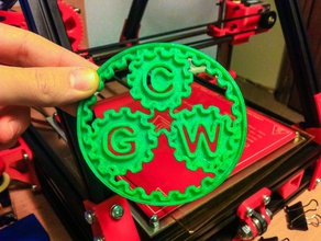 columbia gadget funktioniert gear-logo Zeichen logos cgw netfabb pla sketchup 3d print model - Mito3D