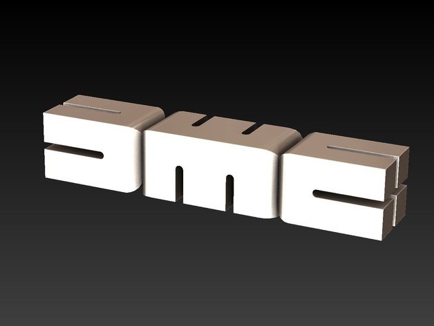 dmc logotipo 3d sinais logotipos 3D print model - Mito3D