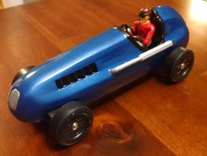 pinewood derby roadster shell veicoli 3d print model - Mito3D