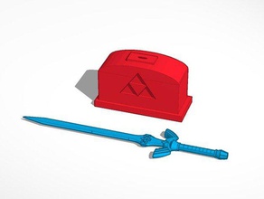 sword master bureau 3d print model - Mito3D