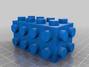 duplo compatible 4x2x2 de la construcción juguetes 3d print model - Mito3D