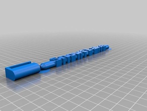 floco de neve caneta office personalizado 3d print model - Mito3D