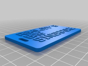 abhi bag tag organization customized 3d print model - Mito3D