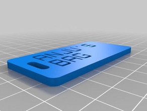 anju çanta etiketi organizasyon özelleştirilmiş 3d print model - Mito3D