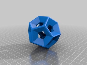 hugels Polyeder math Kunst 3d print model - Mito3D