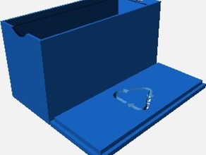 customizable card box recycle symbol lid games customizer 3d print model - Mito3D