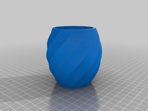 spiral vase decor customized 3d print model - Mito3D