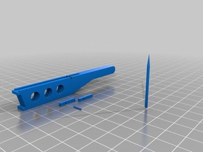 mini crossbow stock boltwith trigger might work other 3d print model - Mito3D