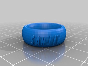 sanjiv ring Mode angepasst 3d print model - Mito3D