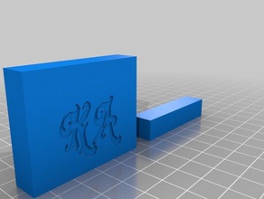 kappa alpha caixa recipientes personalizado 3d print model - Mito3D