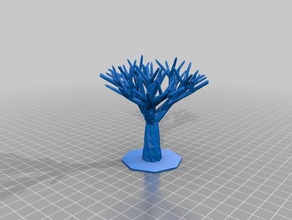 deciduous tree winter models customized 3d print model - Mito3D