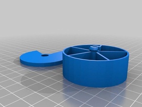 pillola parametrico scatola tonda altri personalizzato 3d print model - Mito3D