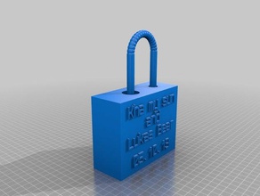 lock fashion customized 3d print model - Mito3D