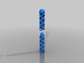 meine angepasste parametrische Zauberstab - Spielzeug Spiele 3d print model - Mito3D