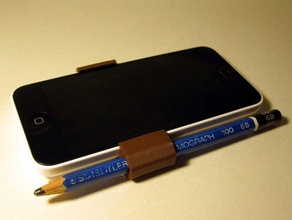 personalizable teléfono lápiz clip móvil personalizador titular marcador sharpie 3d print model - Mito3D