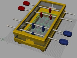 foosball mini los juguetes juegos 3d print model - Mito3D
