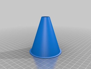 small funnel pouring oil other liquids completely customizable tools cone simple 3d print model - Mito3D