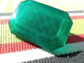gemma di smeraldo le monete distintivi il tesoro dei pirati giocattoli 3d print model - Mito3D