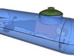 trockene Atmosphäre Tauchpumpe hpv andere Boot makeentry Pedale Polycarbonat propeller scuba sketchup U-Boot Unterwasser 3d print model - Mito3D