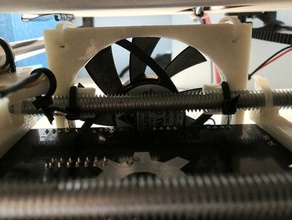 printrbot printrboard soğutma fanı bar monte edin 3d yazıcı aksesuarlar 3d print model - Mito3D