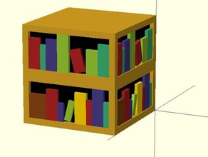 minecraft bookshelf playsets 3d print model - Mito3D