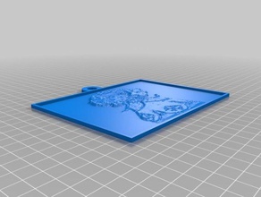 princesa 1 lithophane 2d art personalizzato 3d print model - Mito3D