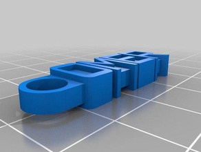 keychain 1 organization customized 3d print model - Mito3D