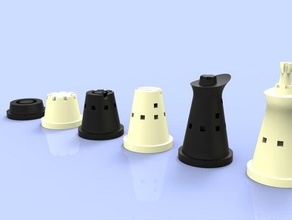 Schach alle einer eco - Spielzeug Spiele Schach-tool ido abulafia 3d print model - Mito3D