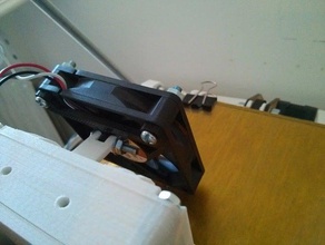 reprappro mono mendel fan bracket 70mm 3d printer parts 3d print model - Mito3D