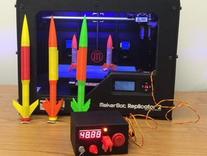 arduino rocket launcher 3d printed rockets electronics 3dprinting buzzer estes make maker model 3d print model - Mito3D