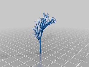 my customized truly recursive random tree not just pseudo math art 3d print model - Mito3D