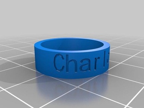 ring charlotte rings customized 3d print model - Mito3D