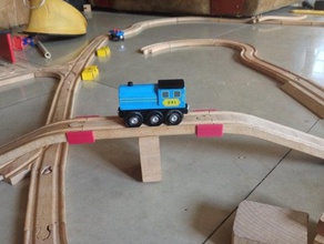 train track bridge support clip toys games 3d print model - Mito3D