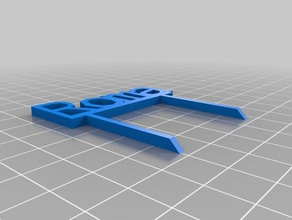 özelleştirilmiş bahçe işareti roma benim açık 3d print model - Mito3D