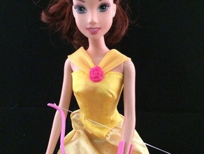 civil arc recurve de brassards jouet jeu accessoires barbie la poupée faire jouer 3d print model - Mito3D