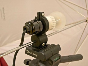 l'éclairage parapluie de montage trépied la caméra lampe photographie 3d print model - Mito3D