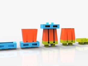 1 objeto -5 juguetes diferentes juegos La impresión 3d extrusión 3d print model - Mito3D