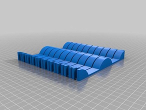 my customized bump strip bottle holder organization 3d print model - Mito3D