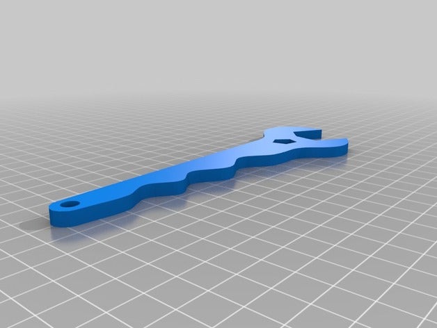 clau anglesa electrónica 3D print model - Mito3D