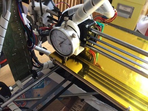 bed levelling gauge mount 3d printer accessories guage mendal reprappro tricolor 3d print model - Mito3D