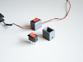 pulsante on-off involucro l'elettronica caso interruttore di alimentazione 3d print model - Mito3D