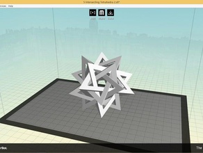 intersecting pyramids 3d printing tests 3d print model - Mito3D