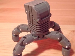 mini articulating quadruped mech model robots 3d print model - Mito3D