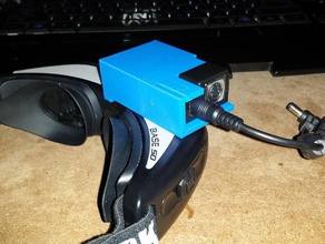 mig headtracker goggle clip mount rc vehicles base fatshark fpv goggles 3d print model - Mito3D