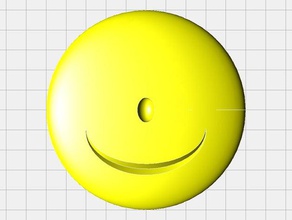 ciclope smiley le monete badge 3d print model - Mito3D