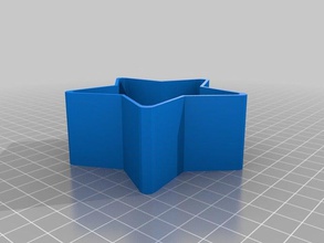 parametric star box containers 3d print model - Mito3D