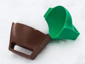bola de nieve fabricante la construcción los juguetes increíble fresco el moho snoballs snowcone 3d print model - Mito3D