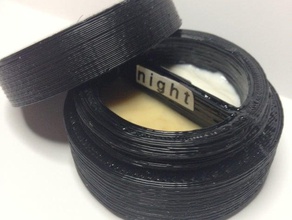 bifurquée palette de maquillage les conteneurs split 3d print model - Mito3D