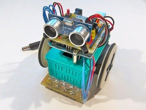 arduskybot v20 repo git la robotique arduino bouton distance ldr lumière pcb le plastique de vallée printbot printshield capteur l'uam ultrasons 3d print model - Mito3D