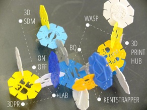 utilizzare octons gioco di costruzioni per illustrare la tua connessione rete i giocattoli ottagono personalizzazione 3d print model - Mito3D
